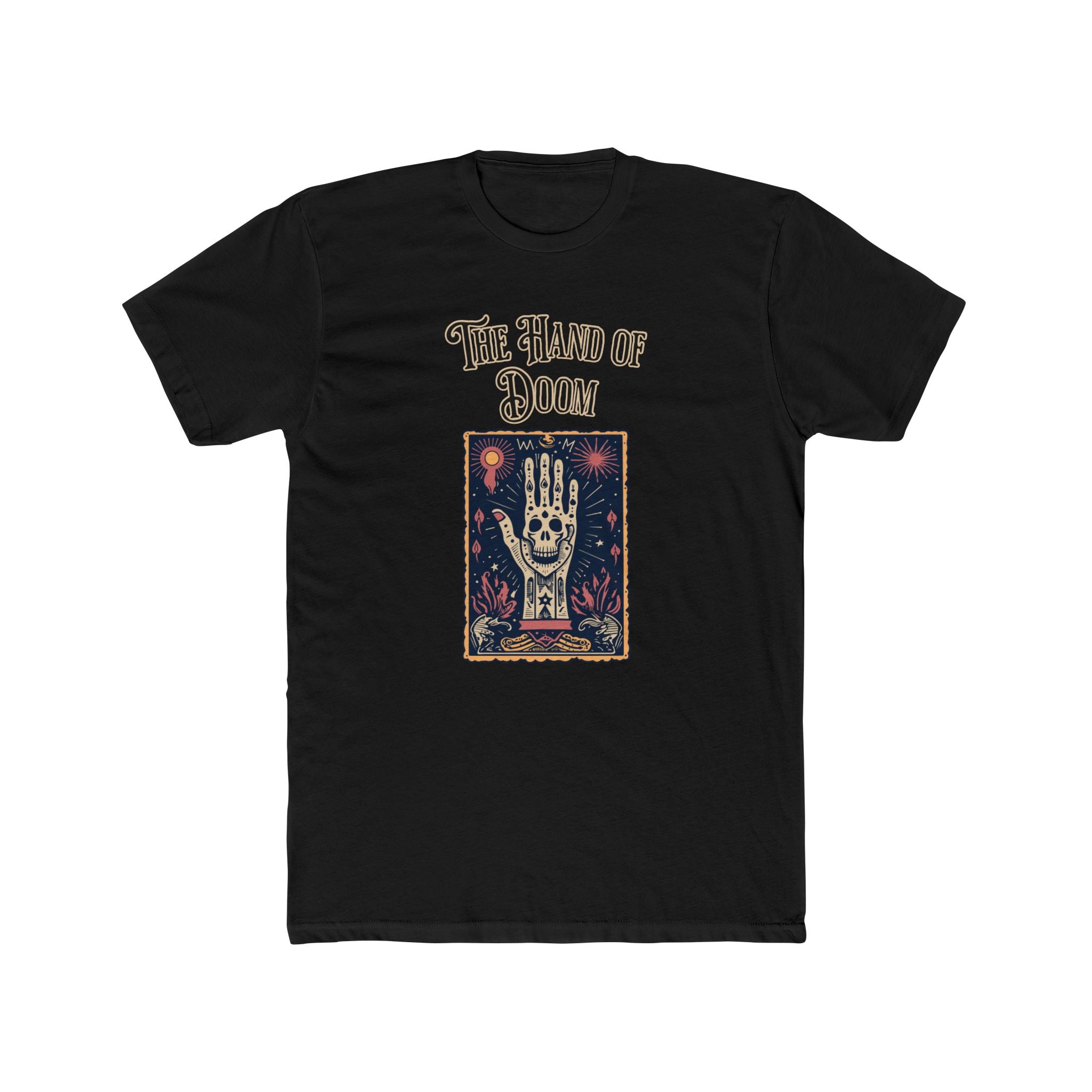 The Hand Of Doom - Unisex Cotton Crew Tee (Front) - Damned Threads